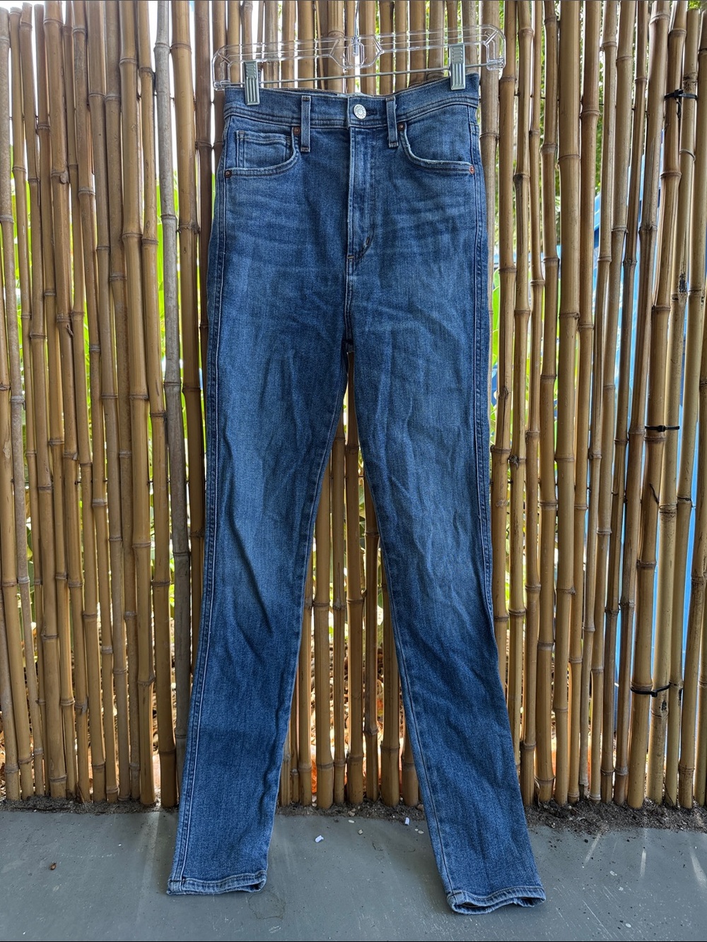 Agolde Men's Skinny Jeans in Dark Blue Wash